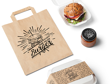 Obalový dizajn - burger a fast food