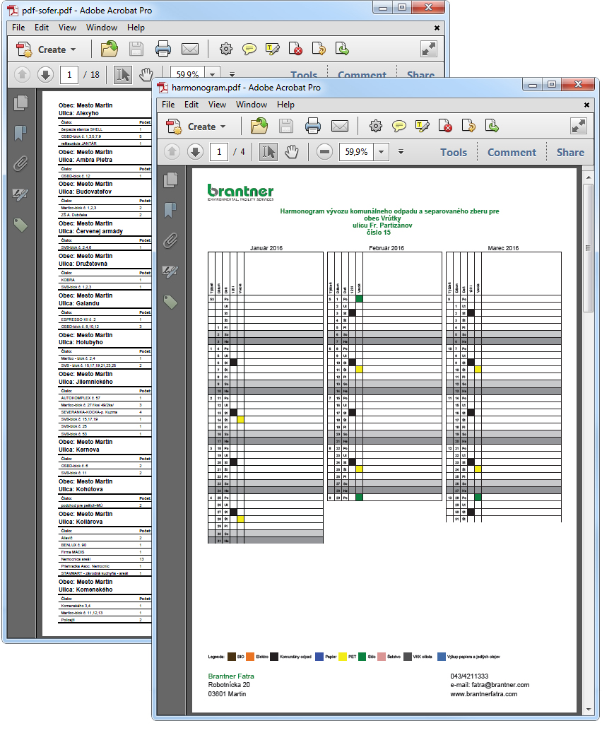 pdf export harmonogramy brantner